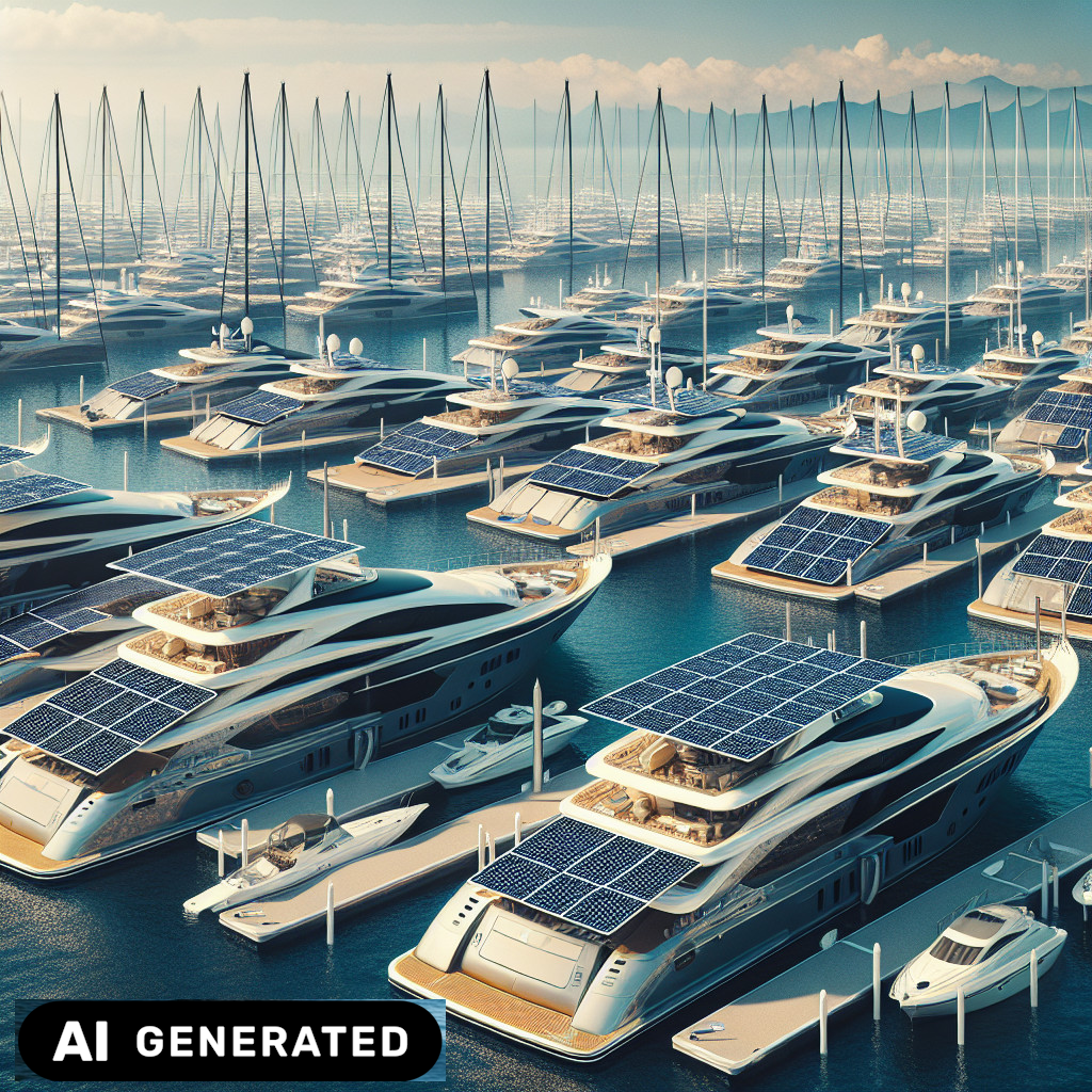a lot of sustainable yachts